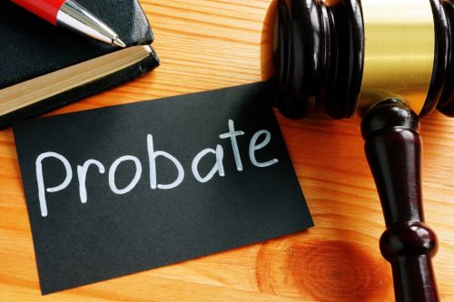 Hand written probate text, Concept for questions about probate process.